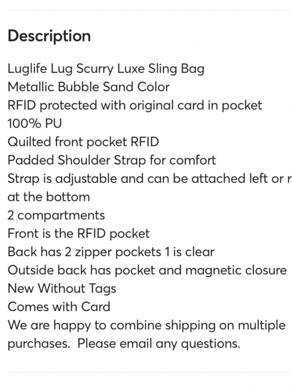 Lug scurry sling bag - Picture 3 of 5